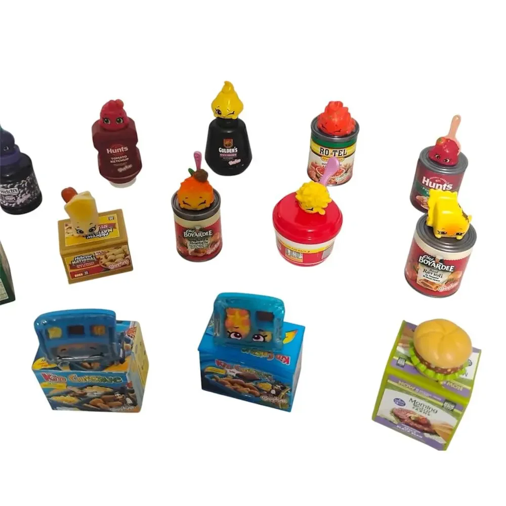 Shopkins Real Littles Lot of 16 With Containers Seasons 12/13 Food Dinner Pantry
